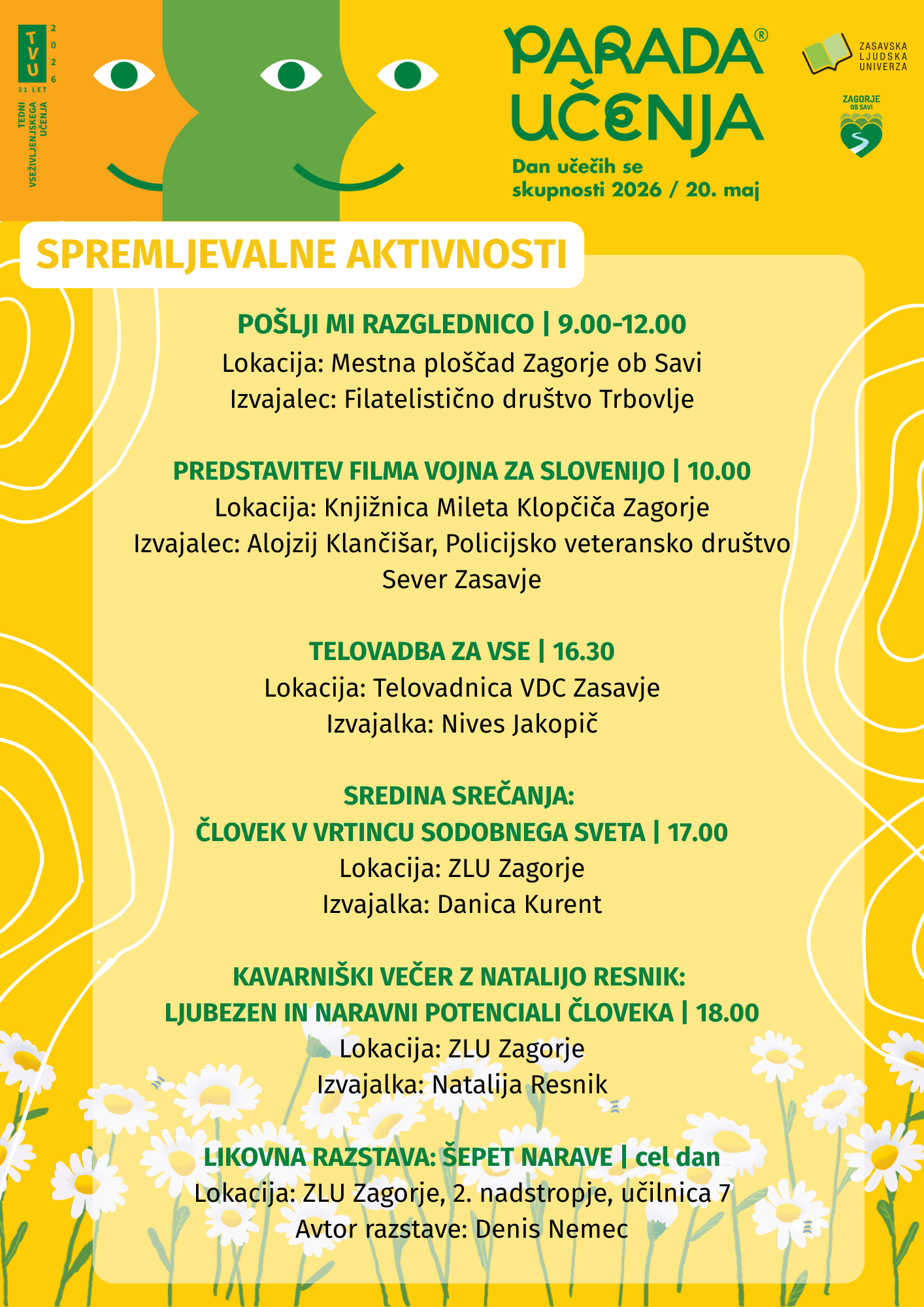 Spremljevalne aktivnosti PU2026