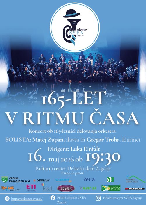Koncert ob  165. obletnici PIHALNEGA ORKESTRA SVEA